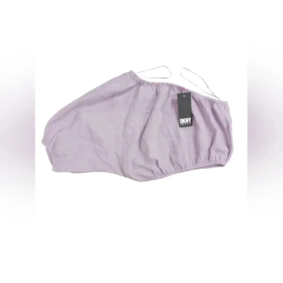 DKNY NWT Off Shoulder Lilac Crop Top Size  Small - Picture 4 of 6